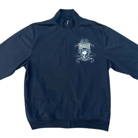 MMA Elite Gothic Skull and Grim Reapers Black Zip Up Lightweight Jacket Men’s - Picture 4 of 7